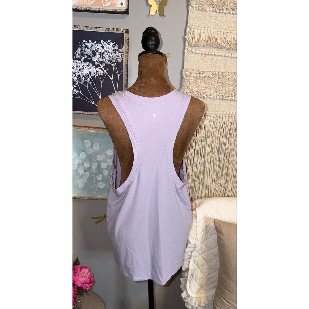 Kate Spade New York Gym & Tonic Tank Top Women’s Large Purple Lavender Racerback - Picture 6 of 10